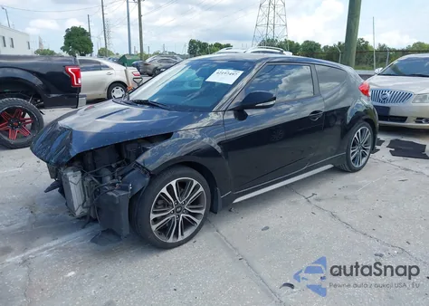 2016 Hyundai Veloster Turbo from USA, damaged, VIN KMHTC6AEXGU281207